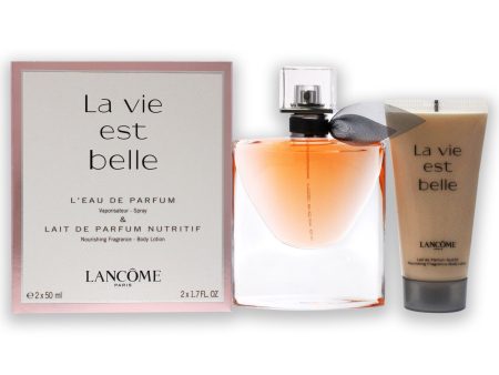 La Vie Est Belle by Lancome for Women - 2 Pc Gift Set 1.7oz Leau De Parfum Natural Spray, 1.7oz Body Lotion Sale