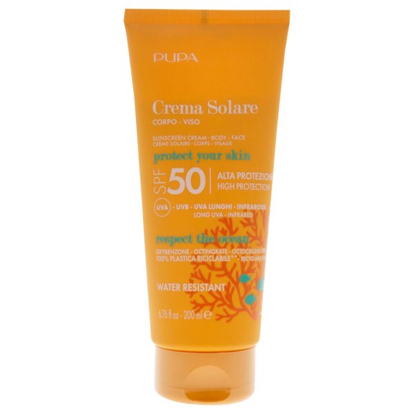 Sunscreen Cream SPF 50 by Pupa Milano for Unisex - 6.76 oz Sunscreen Hot on Sale