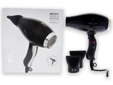 3900 Healthy Ionic Hair Dryer - Black-Gold by Elchim for Unisex - 1 Pc Hair Dryer For Discount