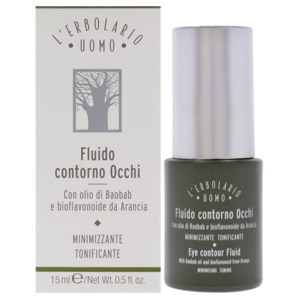 Uomo Eye Contour Fluid by LErbolario for Men - 0.5 oz Treatment Sale