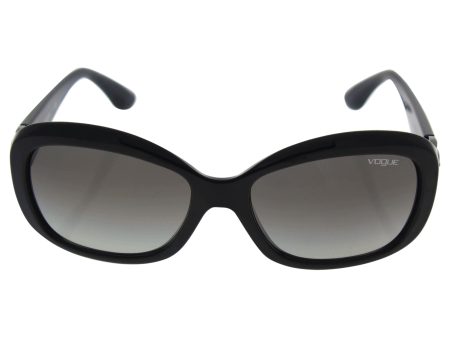 Vogue Womens Sunglasses Black Grey Plastic,Nylon - Non-Polarized - 57mm Online Hot Sale