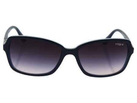 Vogue VO5031S Sunglasses 238836-58 - Top Dark Blue blue Transp Frame, Pink Gradient Grey Sale