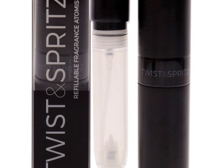 Twist And Spritz Atomiser - Black By Twist And Spritz For Women - 8 Ml Refillable Spray (empty)  8 ml Hot on Sale