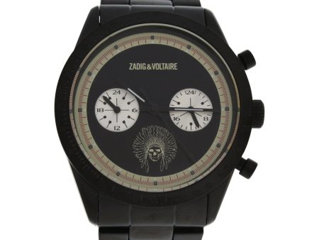 ZVM122 Master - Black Stainless Steel Bracelet Watch by Zadig & Voltaire for Unisex - 1 Pc Watch Hot on Sale