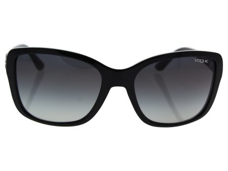 Vogue Eyewear Womens Sunglasses (VO2832) Black Grey Plastic - Non-Polarized - 57mm Discount