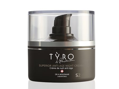 Superior Anti-Age Night Cream by Tyro for Unisex - 1.69 oz Cream For Cheap