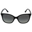 VOGUE Women s Plastic Woman Sunglass Square Sunglasses, BLACK, 53.9 mm Discount