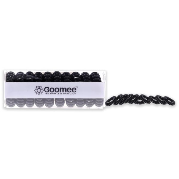 The Markless Hair Loop Set - Black by Goomee for Women - 10 Pc Hair Tie Fashion