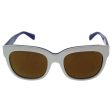 Dolce & Gabbana Women s DG4272 Sunglasses Top White   Gold   Blue   Brown Mirror Bronze 53mm Sale