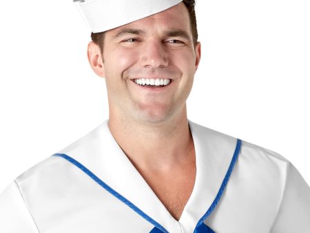 Forum Novelties White Sailor Hat Cheap