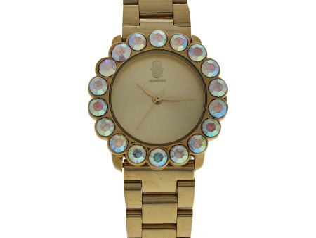 Manoush Mshscg-2 Scarlett - Gold Stainless Steel Bracelet Watch By Manoush For Women - 1 Pc Watch  1 Pc Online Hot Sale