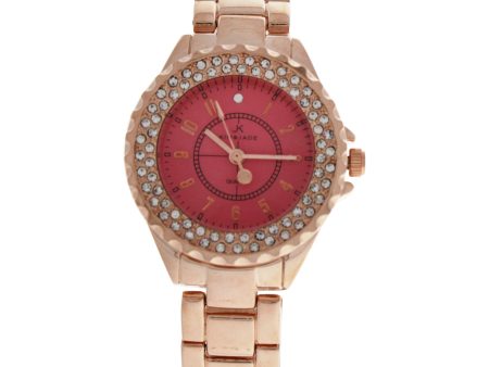 2033L-GPLP Rose Gold Stainless Steel Bracelet Watch by Kim & Jade for Women - 1 Pc Watch Sale