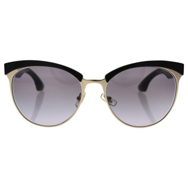 Miu Miu Women s Top Rim Sunglasses, Gold Black Grey Gradient, One Size Sale