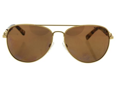 Michael Kors Mk 1003 10242t Fiji - Gold Polarized Sunglasses For Women  58-14-135 mm For Sale