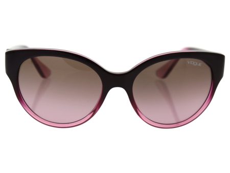 Vogue VO5035S Sunglasses 238014-56 - Marc Gradient Trasp Pink Frame, Pink Gradient Brown on Sale