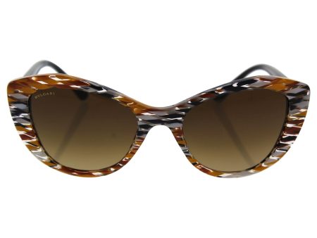 Bvlgari Bv8168b 5377 13 - Mosaic Diva Yellow Fantasy brown Gradient Sunglasses For Women  53-19-140 mm For Cheap