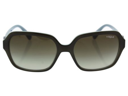 VOGUE Sunglasses VO 2994SB 23228E Top Green Mud Opal Azure 57MM For Sale