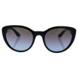 VOGUE Women s Injected Woman Sunglass 0VO2963S Cateye Sunglasses, Top Blue Tr Aqua Green, 53 mm Fashion