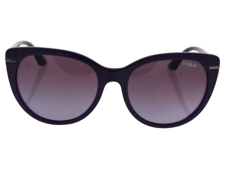 Vogue Vo2941s 22778h - Top Dark Violet Violet Transparent violet Gradient Sunglasses For Women  56-18-140 mm For Discount