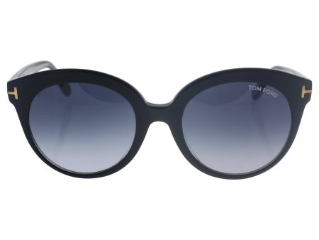 Tom Ford 429 03W Black Monica Round Sunglasses Lens Category 3 Size 54mm Cheap