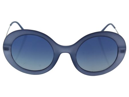 Giorgio Armani AR8068 54491G Super Round Full Rim Sunglasses in Matte Blue Supply