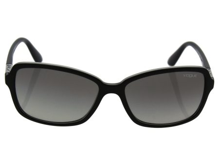 VOGUE Women s Vogue Astral Collection 0VO5031S Rectangular Sunglasses, Top Matte Black grey Transparent, 58 mm Sale