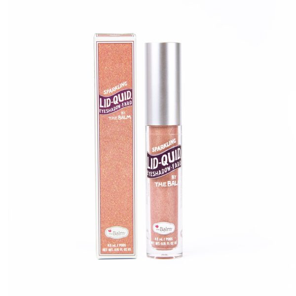 theBalm Lid-Quid Sparkling Shimmering Liquid Eyeshadow, Liquid Highlighter, Eye Makeup, Long wearing, Buildable, Travel-Size, Bellini, 1.1 ounces For Discount