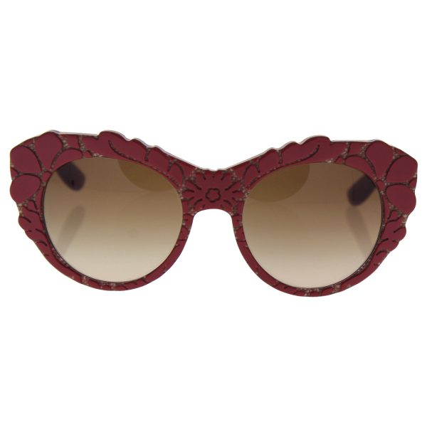 Dolce & Gabbana Dg 4267 2999 13 - Top Red texture Tissue  Brown Gradient By Dolce & Gabbana For Women - 53-20-140 Mm Sun Supply