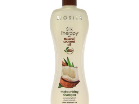 Silk Therapy with Organic Coconut Oil Moisturizing Shampoo by Biosilk for Unisex - 12 oz Shampoo Sale