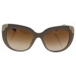 Bvlgari Bv8162b 5382 13 - Top Crystal On Turtledove brown Gradient Sunglasses For Women  55-17-135 mm Hot on Sale