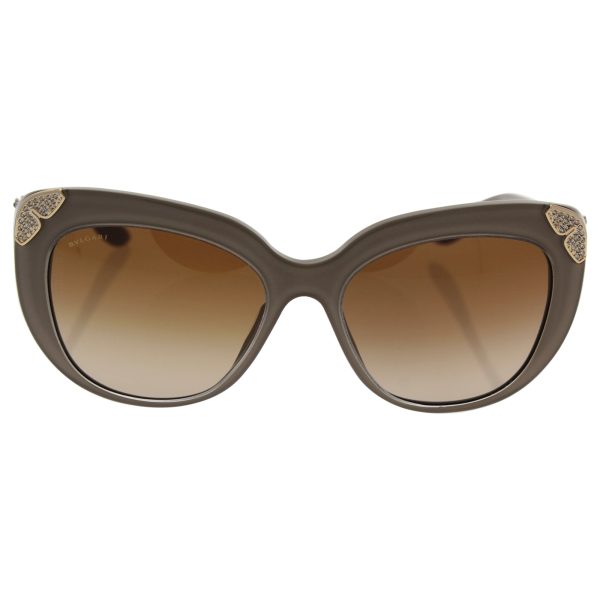 Bvlgari Bv8162b 5382 13 - Top Crystal On Turtledove brown Gradient Sunglasses For Women  55-17-135 mm Hot on Sale