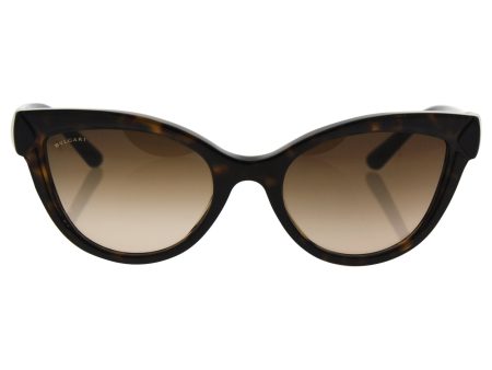 Bvlgari Bv8156b 504 13 - Dark Havana brown Gradient Sunglasses For Women  54-20-140 mm Hot on Sale