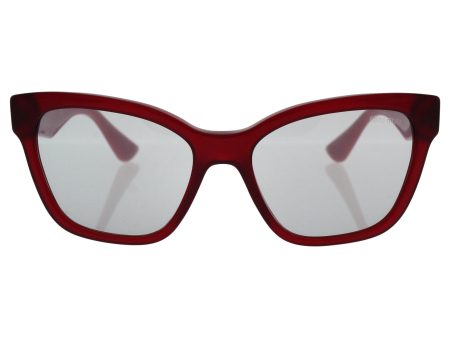 Miu Miu MU06RS TKW 5J0 Opal Bordeaux MU06RS Cats Eyes Sunglasses Lens Category For Discount