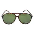 Gucci GG 1026 TVD-Dark Havana Green by Gucci for Unisex - 59-14-140 mm Sunglasses For Discount