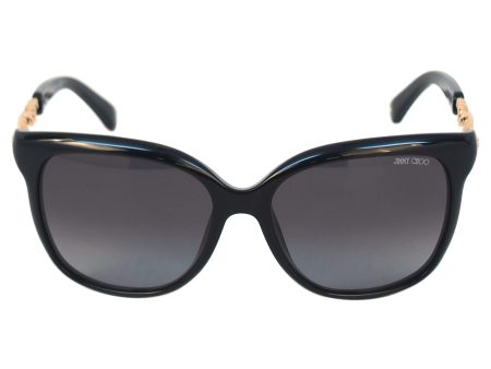 Jimmy Choo Shiny Black Sunglasses(pack Of 1) Sale