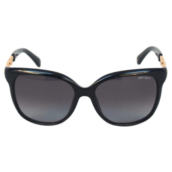 Jimmy Choo Shiny Black Sunglasses(pack Of 1) Sale