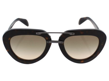 Prada Women s PR 28RS Sunglasses Havana   Light Brown Grad Light Grey 52mm For Cheap