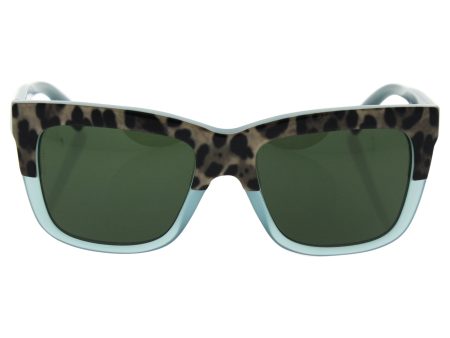 Sunglasses Dolce & Gabbana DG 4262 297171 PRINT LEO ON OPAL GREEN For Sale