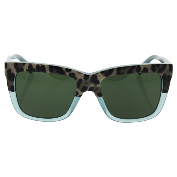 Sunglasses Dolce & Gabbana DG 4262 297171 PRINT LEO ON OPAL GREEN For Sale