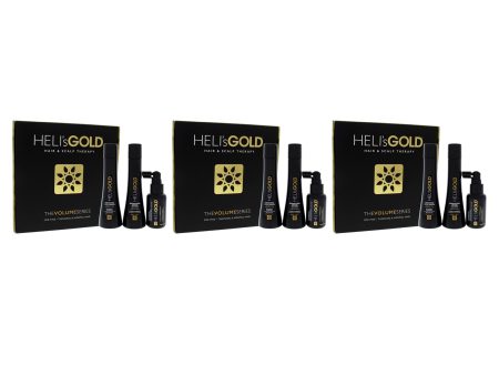 Volume Series Travel Kit by Helis Gold for Unisex - 3 Pc 3.3oz Weightless Conditioner, 3.3oz Volumize Shampoo, 1.7oz Antidote Scalp and Hair Revitalizer - Pack of 3 Online Hot Sale