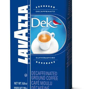 Lavazza Dek Ground Coffee Blend, Decaffeinated Dark Espresso Roast, 8.8-Ounce Bag For Sale