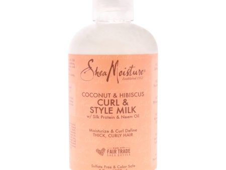 Coconut Hibiscus Curl Style Milk by Shea Moisture for Unisex - 8 oz Cream For Cheap