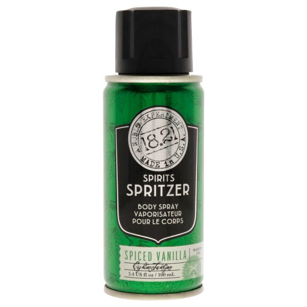 Spirits Spritzer - Spiced Vanilla by 18.21 Man Made for Men - 3.4 oz Body Spray Supply