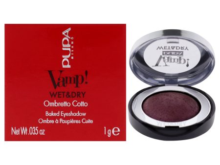 Vamp! Wet and Dry Baked Eyeshadow - 205 Hot Violet by Pupa Milano for Women - 0.035 oz Eye Shadow Hot on Sale