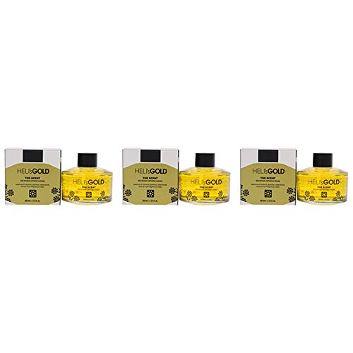 The Scent Reed Difuser Set by Helis Gold for Unisex - 2 Pc 3.3oz Diffuser, 7Pc Fiber Stick - Pack of 3 Cheap