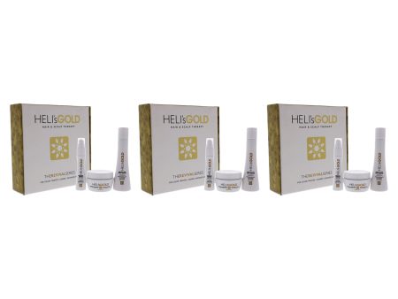 The Revival Series Travel Kit by Helis Gold for Unisex - 3 Pc 3.3oz Revitalize Shampoo, 3.3oz Restructure Masque, 1oz Crystal Cream - Pack of 3 Sale