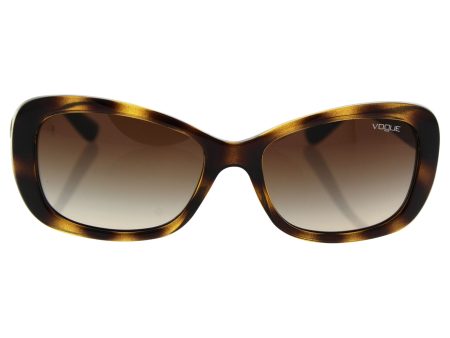 VOGUE Women s Injected Woman Sunglass 0VO2917S Rectangular Sunglasses, Dark Havana, 56 mm Cheap