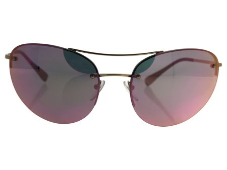 Prada Sport 51RS ZVN5L2 Pale Gold 51RS Sunglasses Lens Category 3 Lens Mirrored on Sale