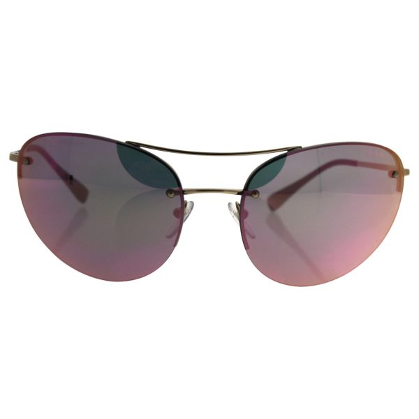 Prada Sport 51RS ZVN5L2 Pale Gold 51RS Sunglasses Lens Category 3 Lens Mirrored on Sale