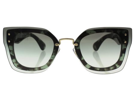 Miu Miu MU04RS UAG0A7 Green Tortoise MU04RS Aviator Sunglasses Lens Category 2 Online